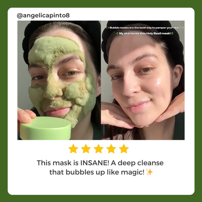 DAYEASE HOLY BASIL MASK - Visibly clearer pores in 3 minutes